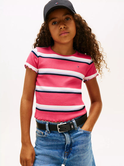 Vintage Cerise Stripes