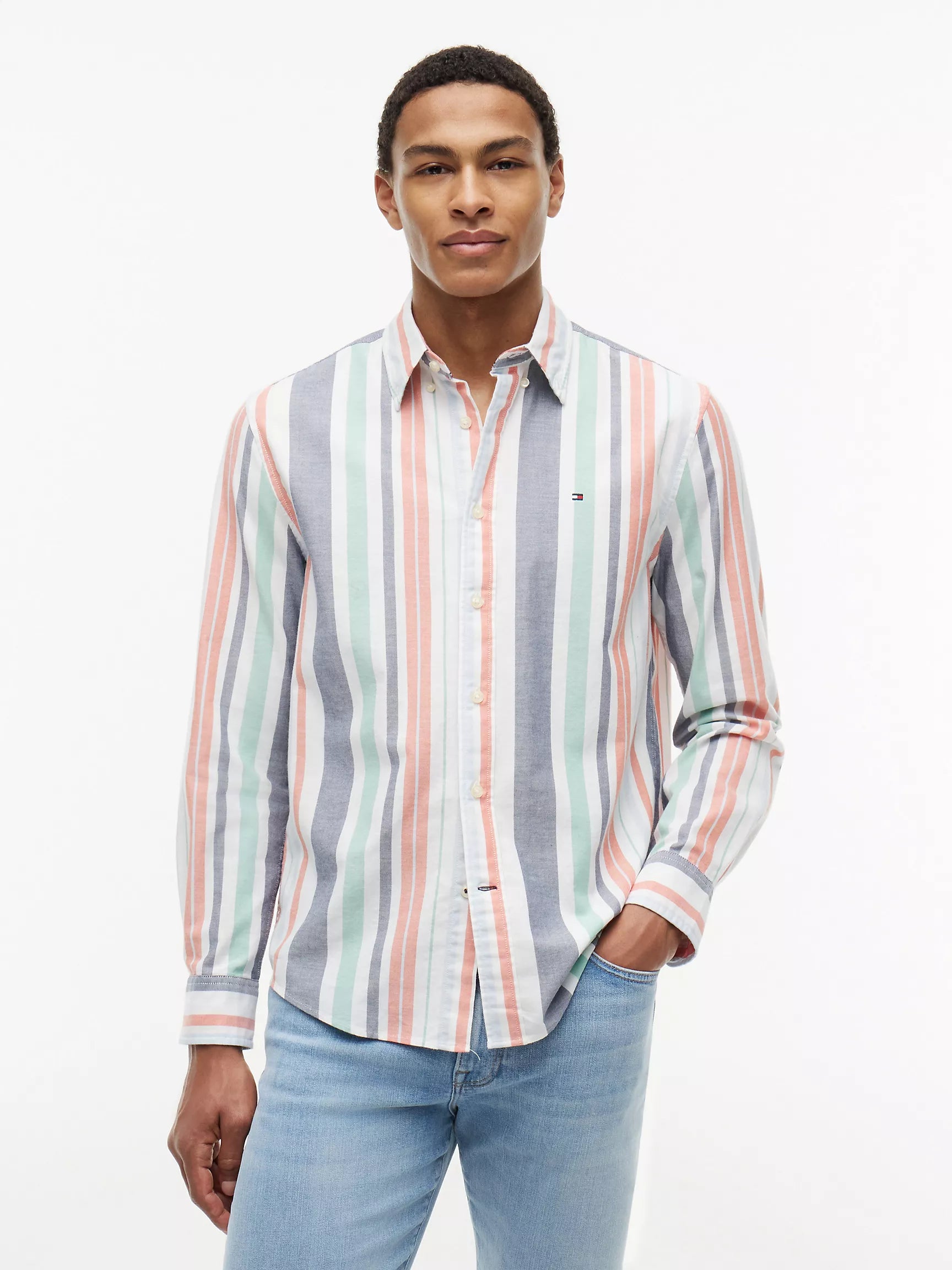 Navy Multi Stripe