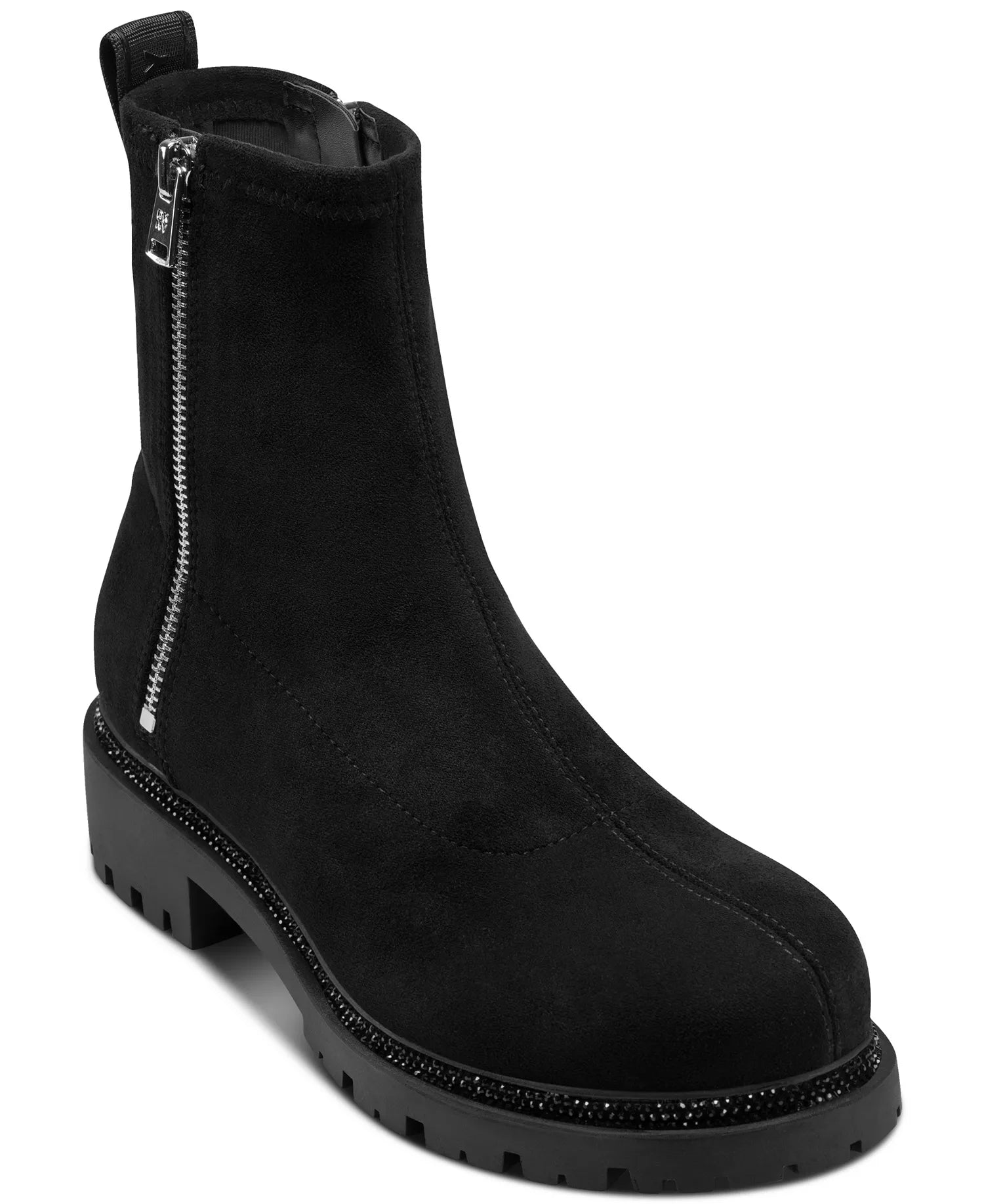 Black suede