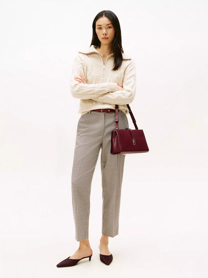 Beige Houndstooth