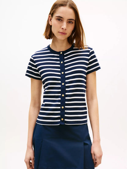 Navy/Ecru Stripe