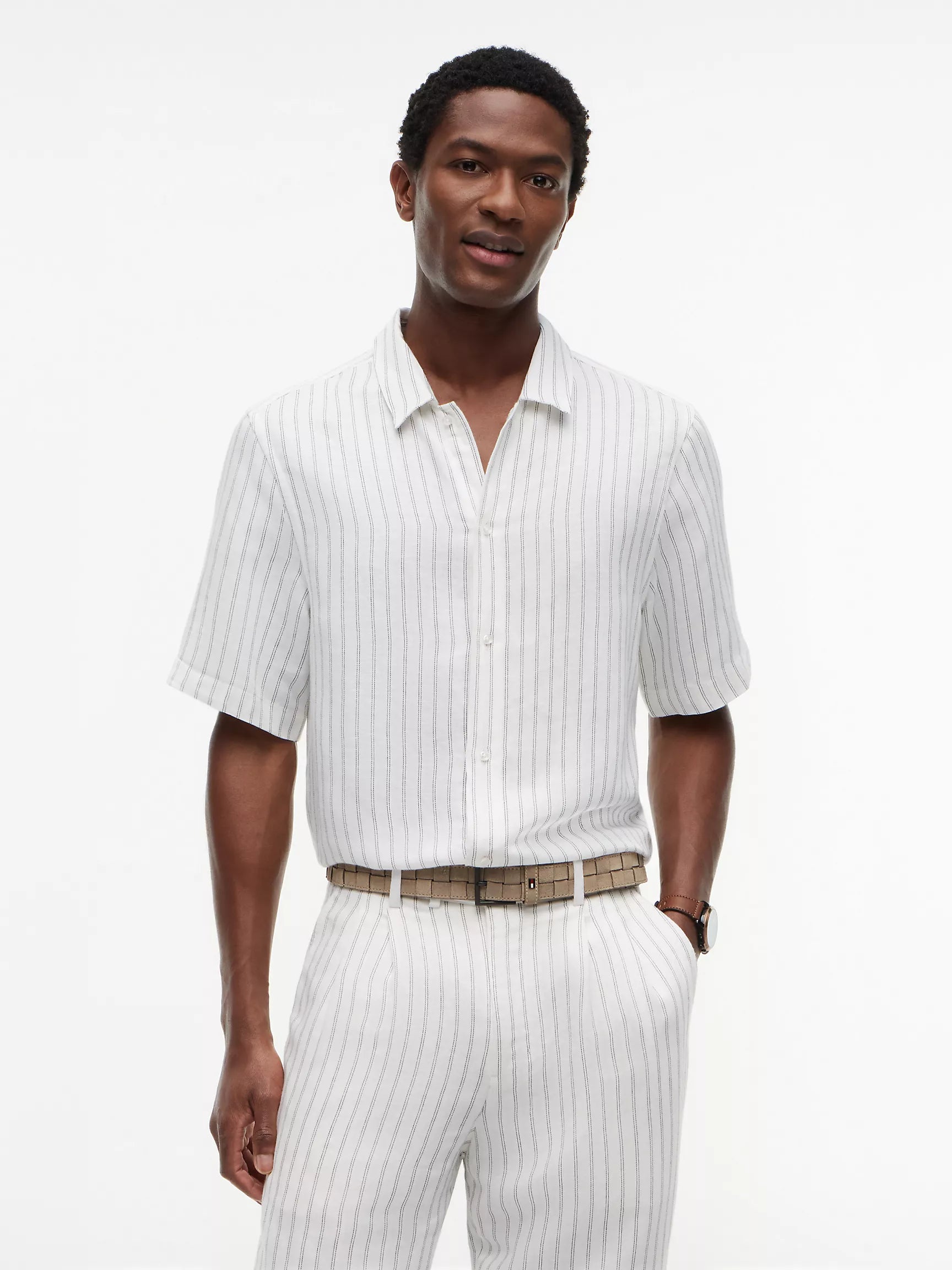 White/Black Stripe