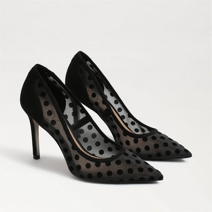 Black Polka Dot Mesh