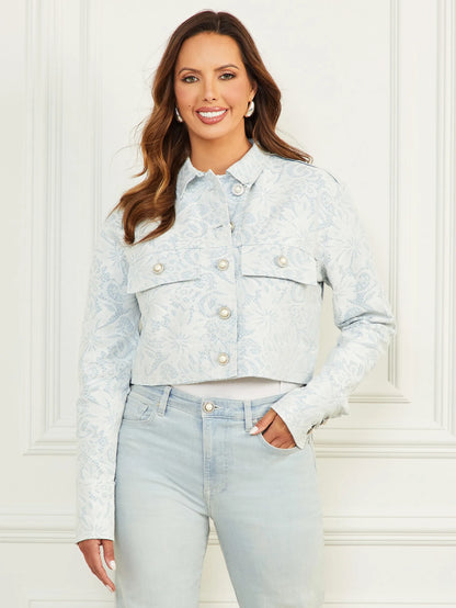 Light Wash Denim Lace