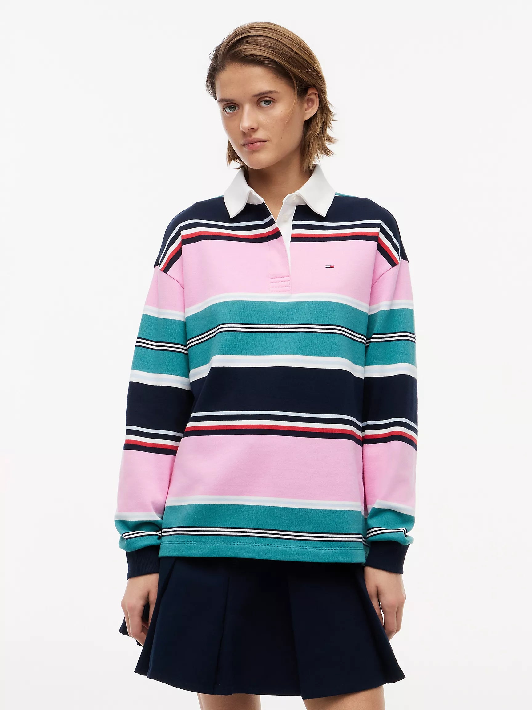 Pink Daisy / Multi Stripe