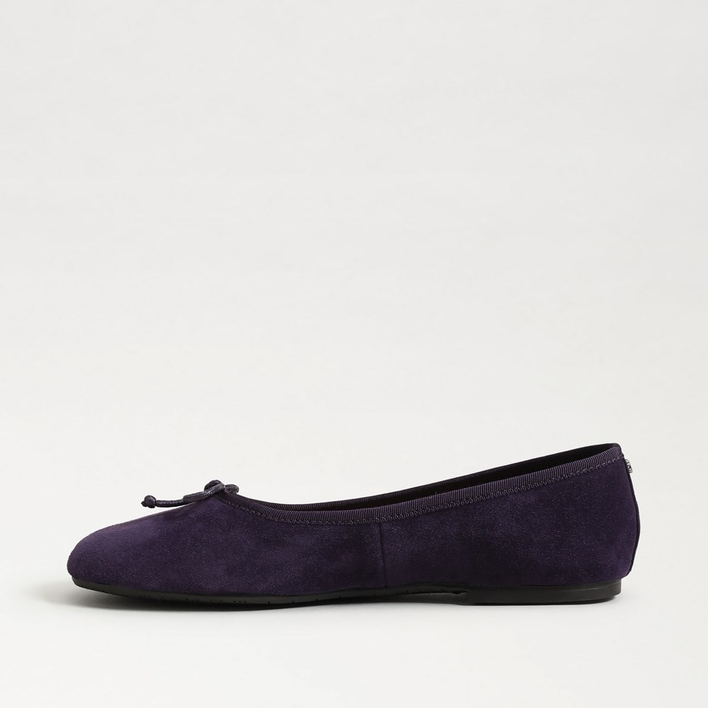 Deep Violet Suede Leather