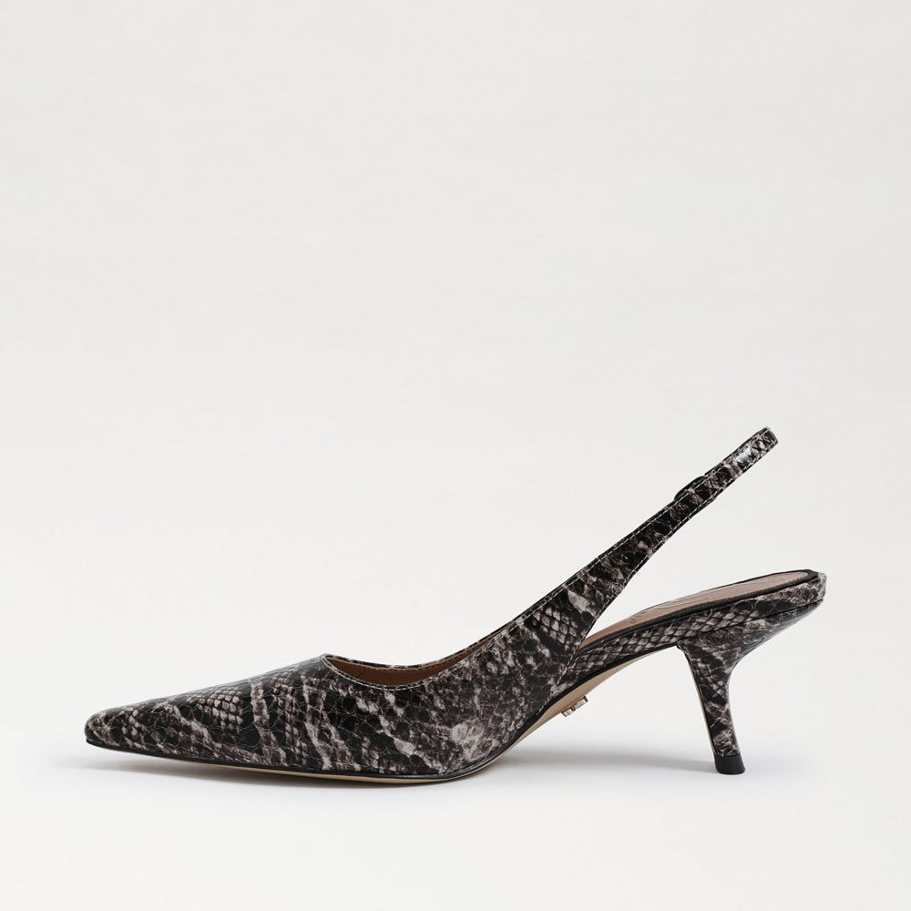 Brown Snake Print Leather