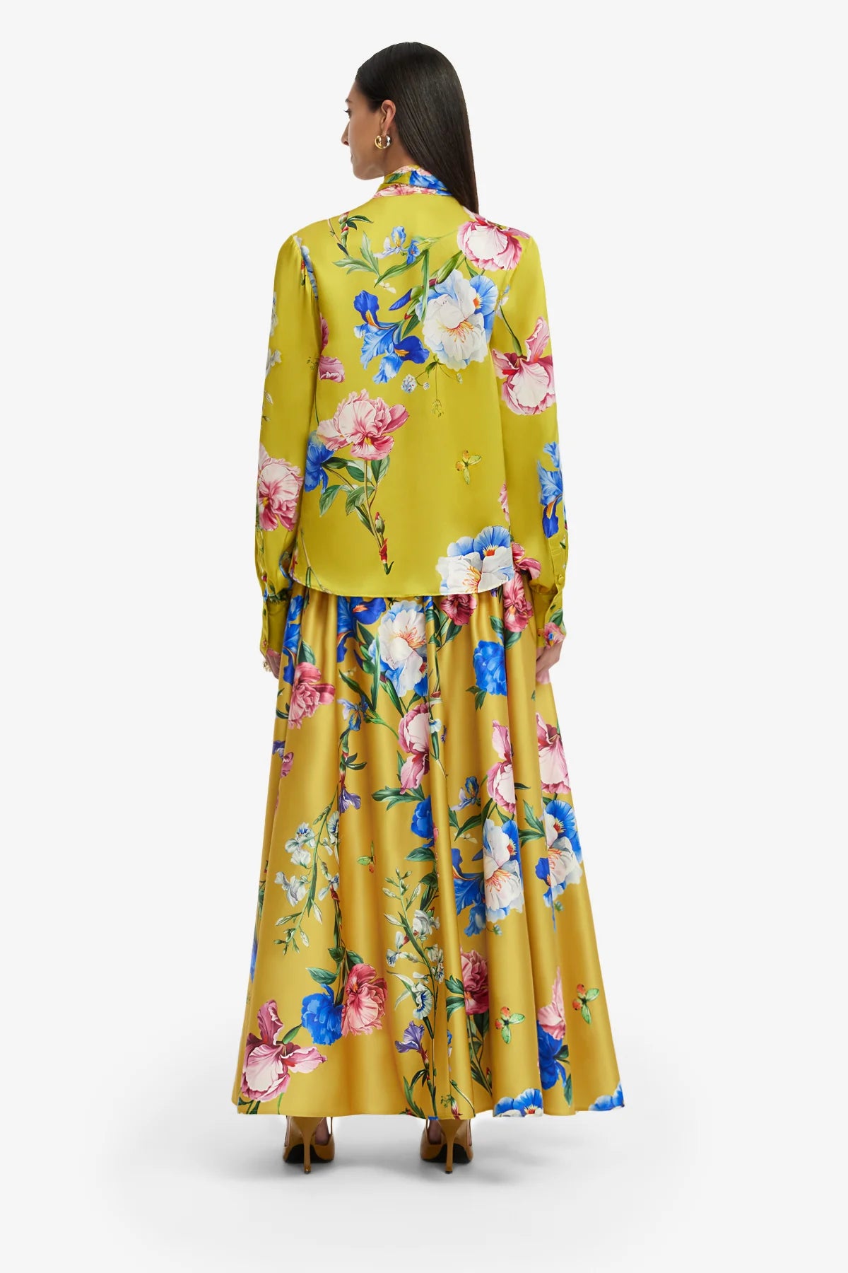 Garden Print in Mustard