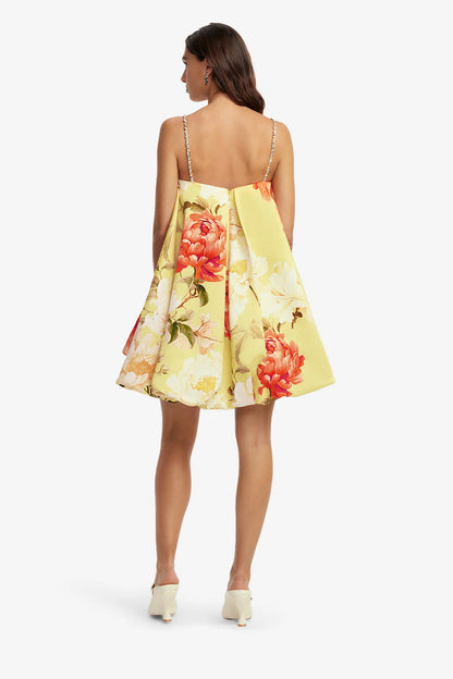 Peony Print in Yellow