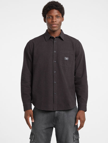 Jet Black Houndstooth
