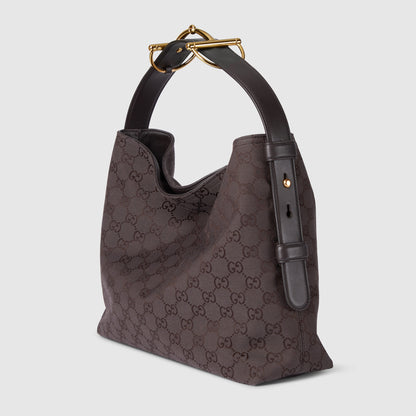 Lona GG marrón y marrón oscuro