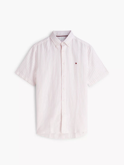 Pink Lily/White Stripe