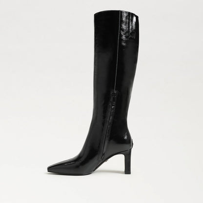 High Polish Black Leather
