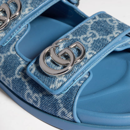 denim azul con GG