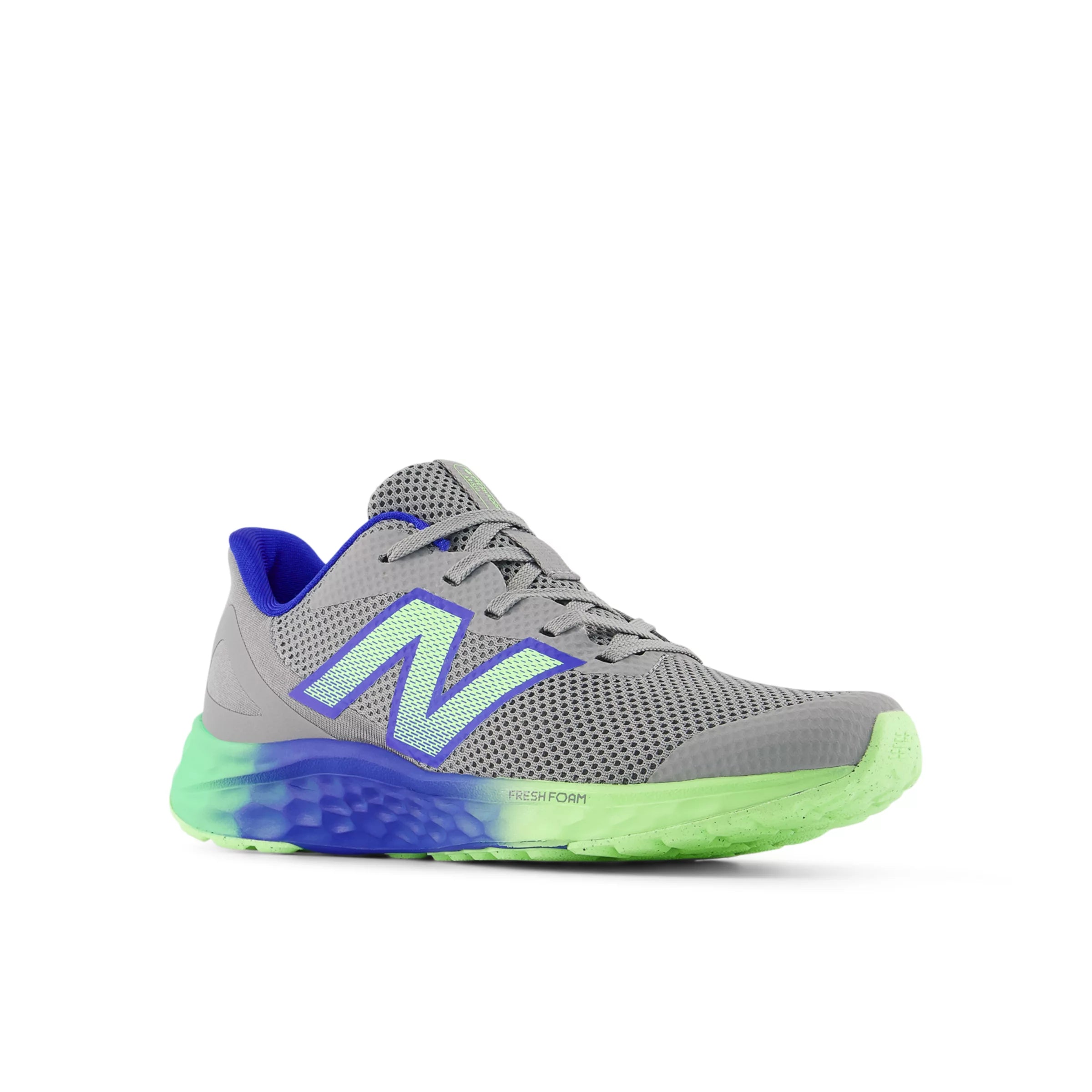 Slate Grey With Blue Gemstone And Lime Leaf