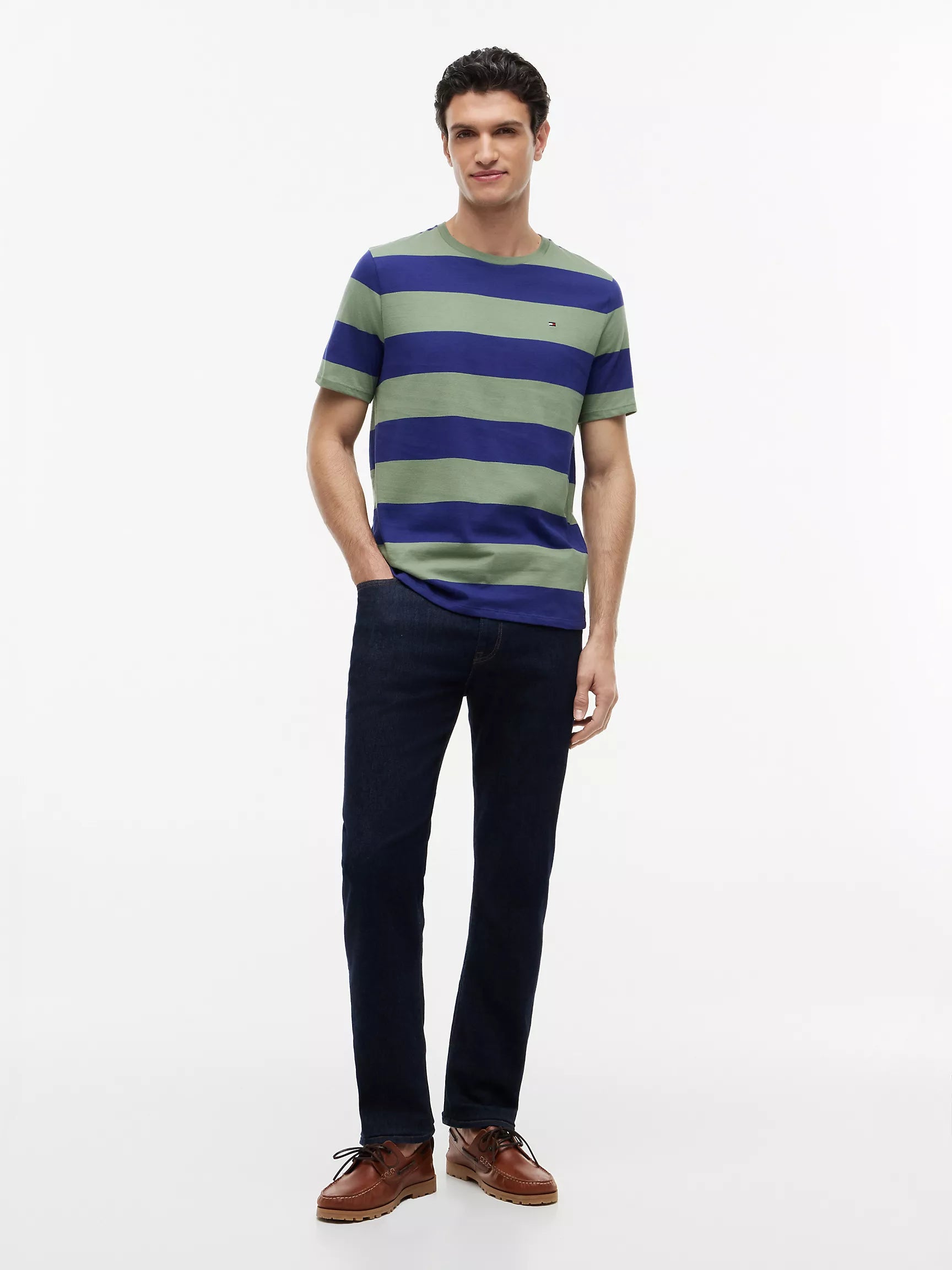 Pilot Blue/Green Stripe