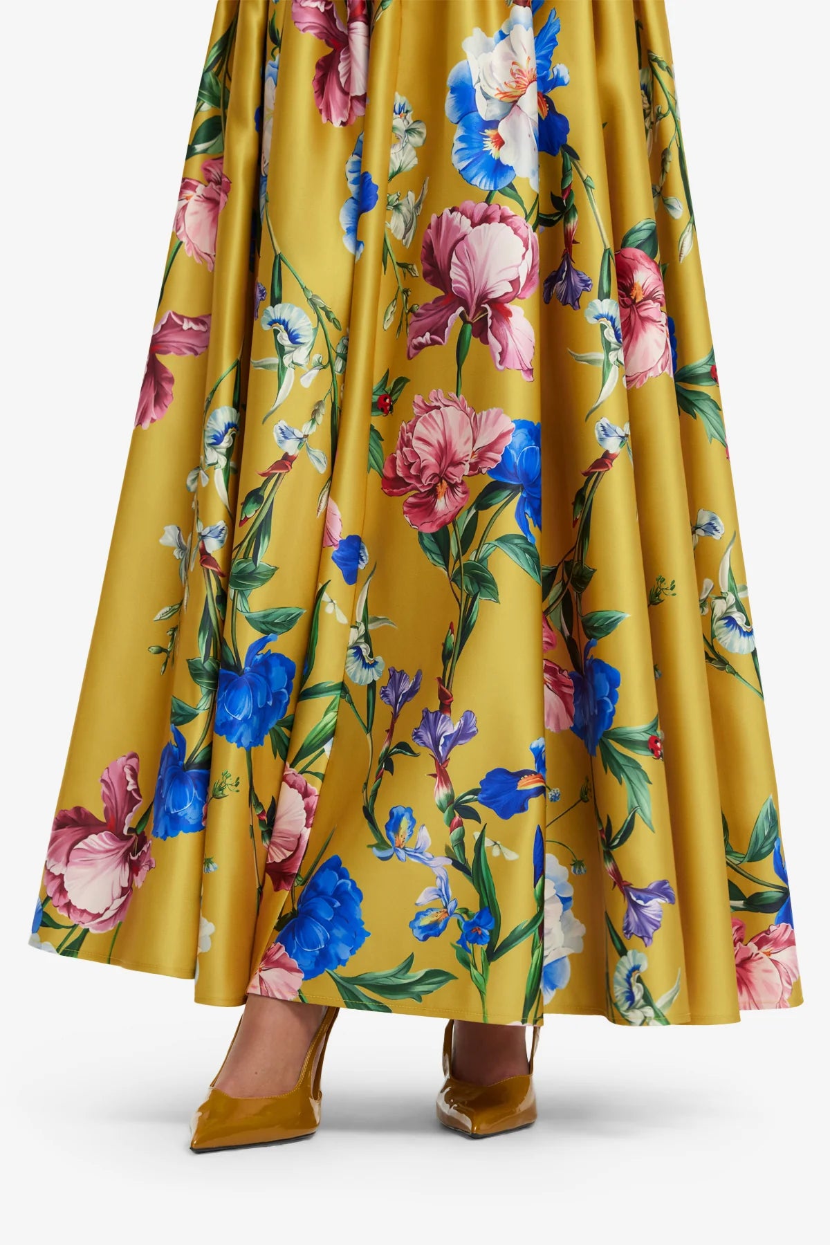 Garden Print in Mustard