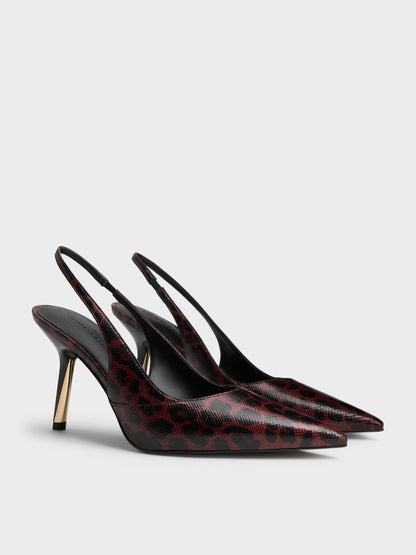 Animal Print Burgundy