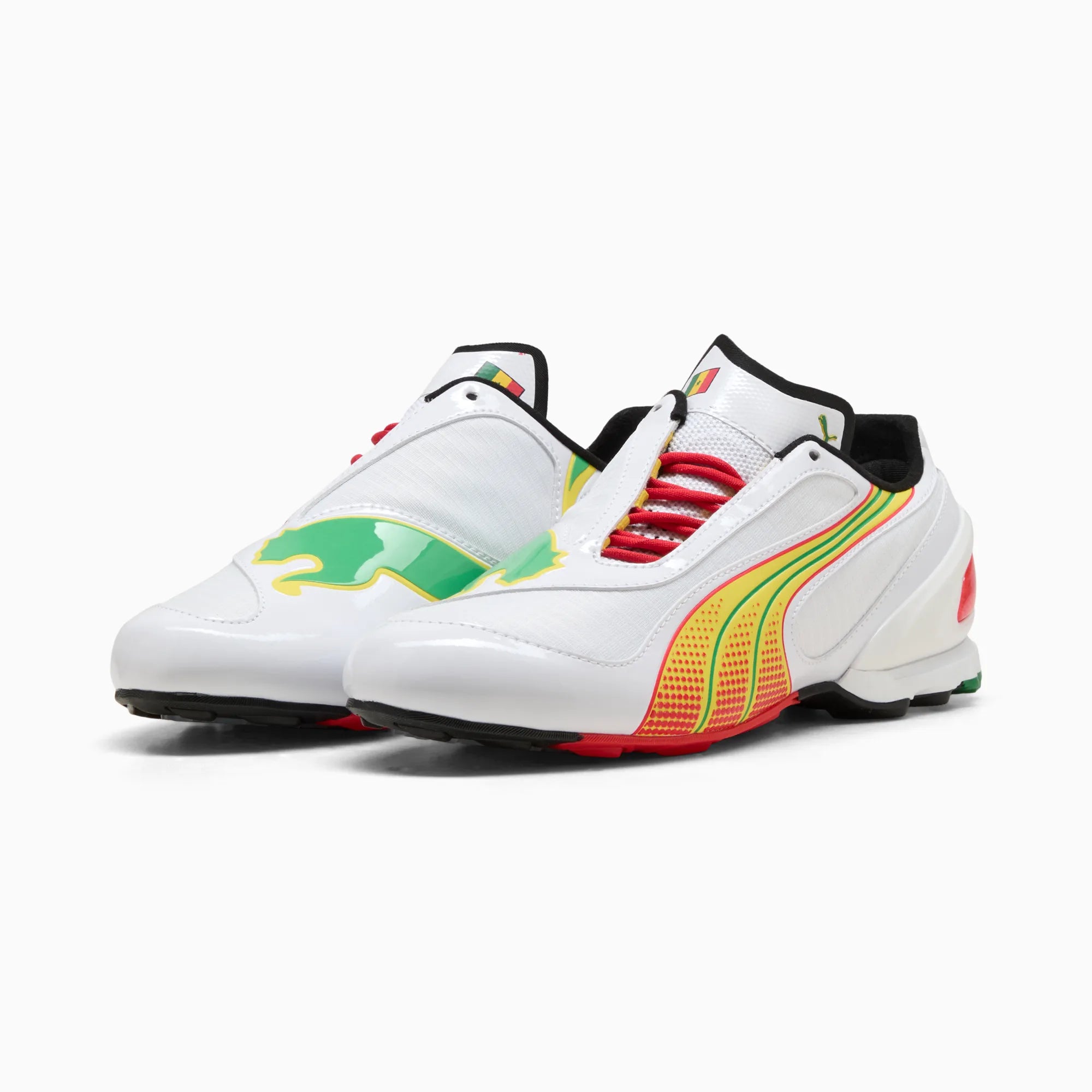 PUMA White-PUMA Red