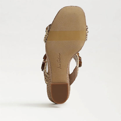 Twany Tan Multi Faux Raffia