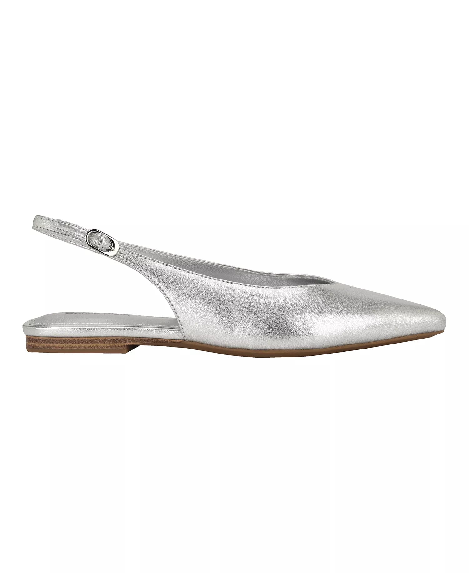 Silver Metallic Leather
