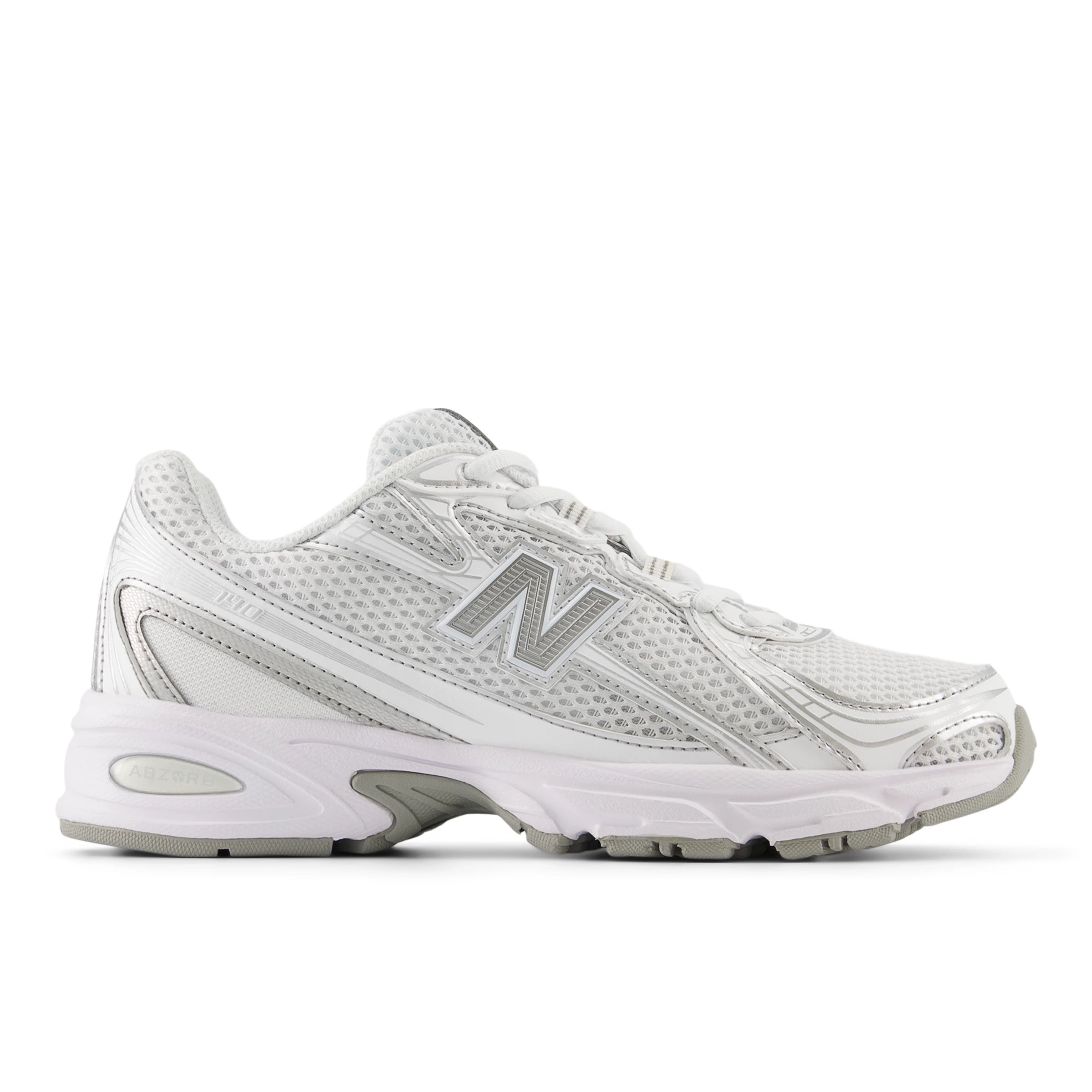 White With Metallic Silver And Reflection