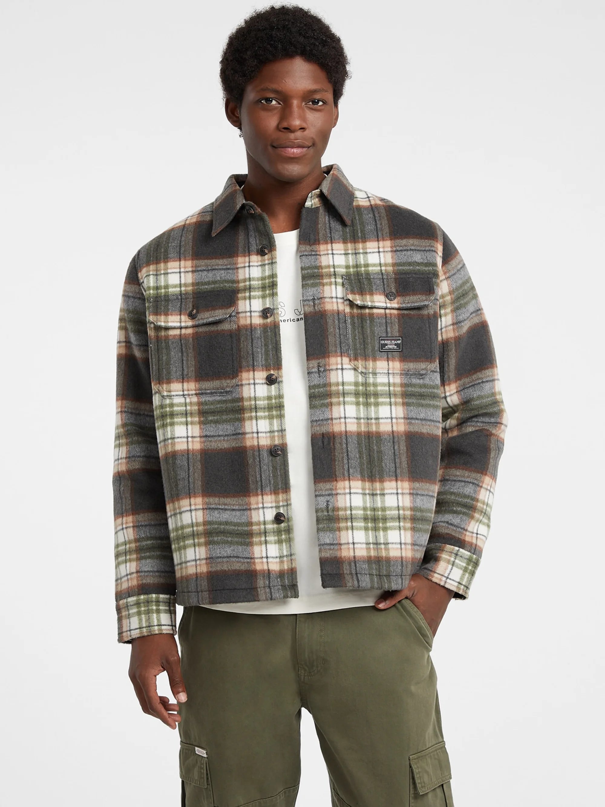 Washed Out Black Check