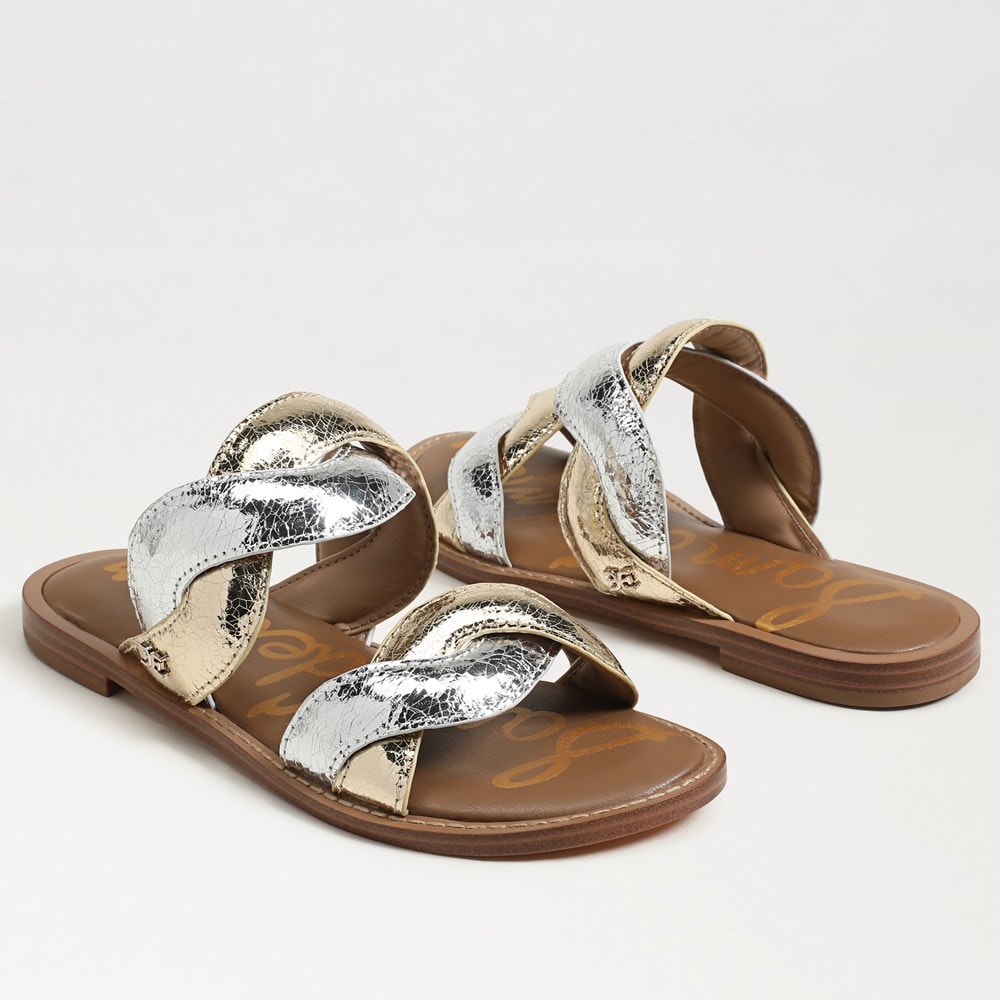 Gold/Silver Faux Leather
