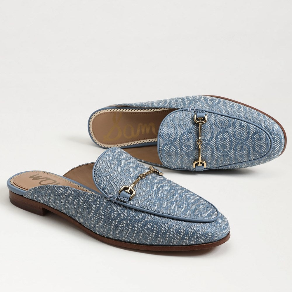 Azure Blue Faux Raffia