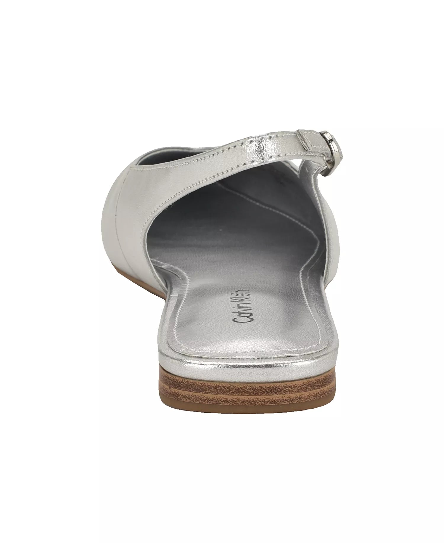 Silver Metallic Leather