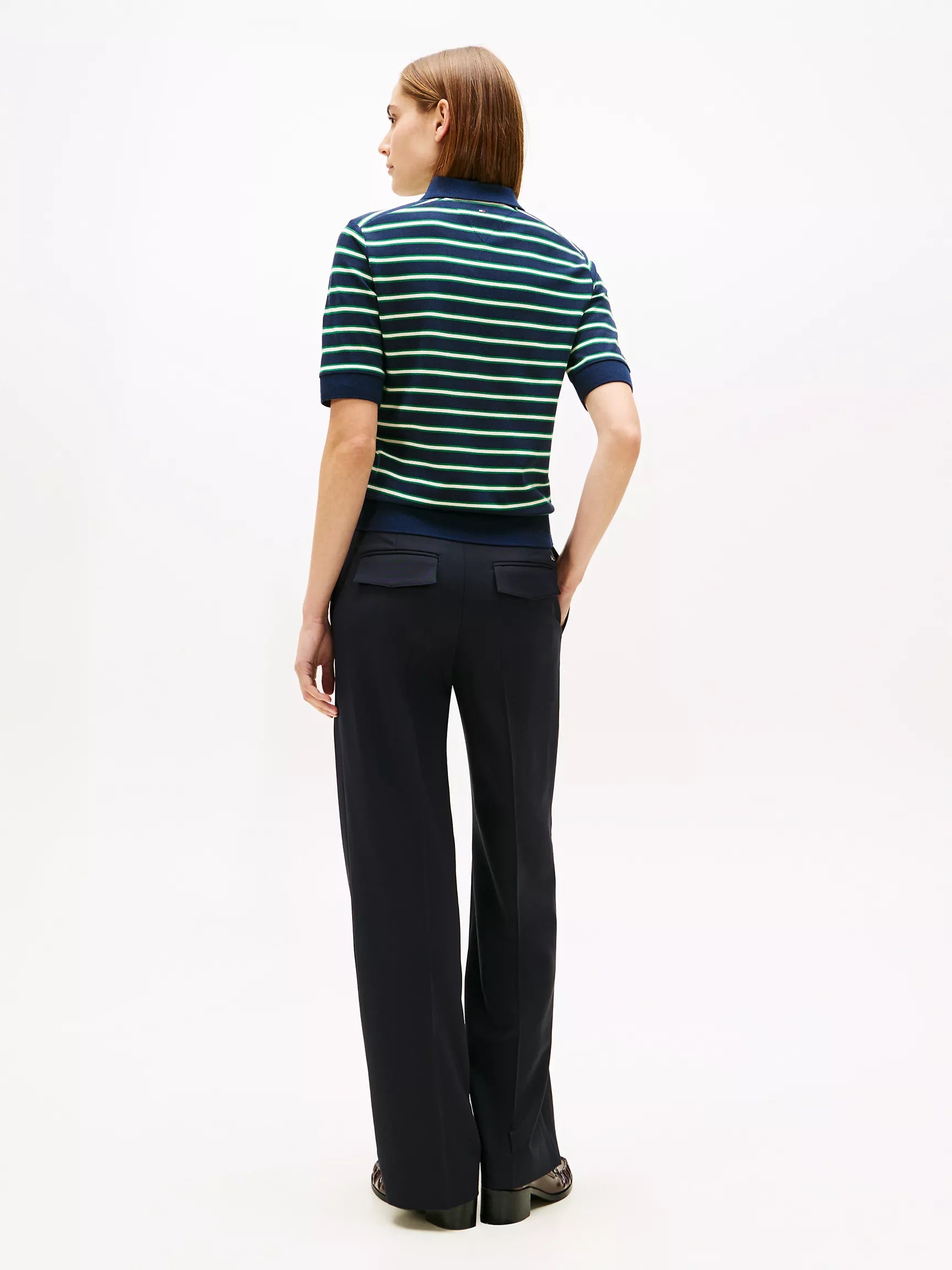 Navy / Green / Calico Multi Stripe