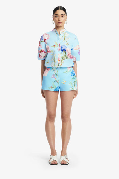 Garden Print in Baby Blue