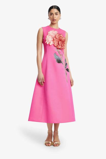 Peony Print in Fuchsia