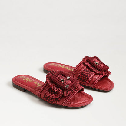 Summer Red Faux Raffia