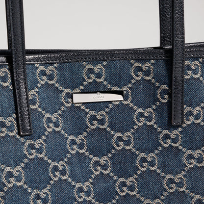 denim azul oscuro con GG