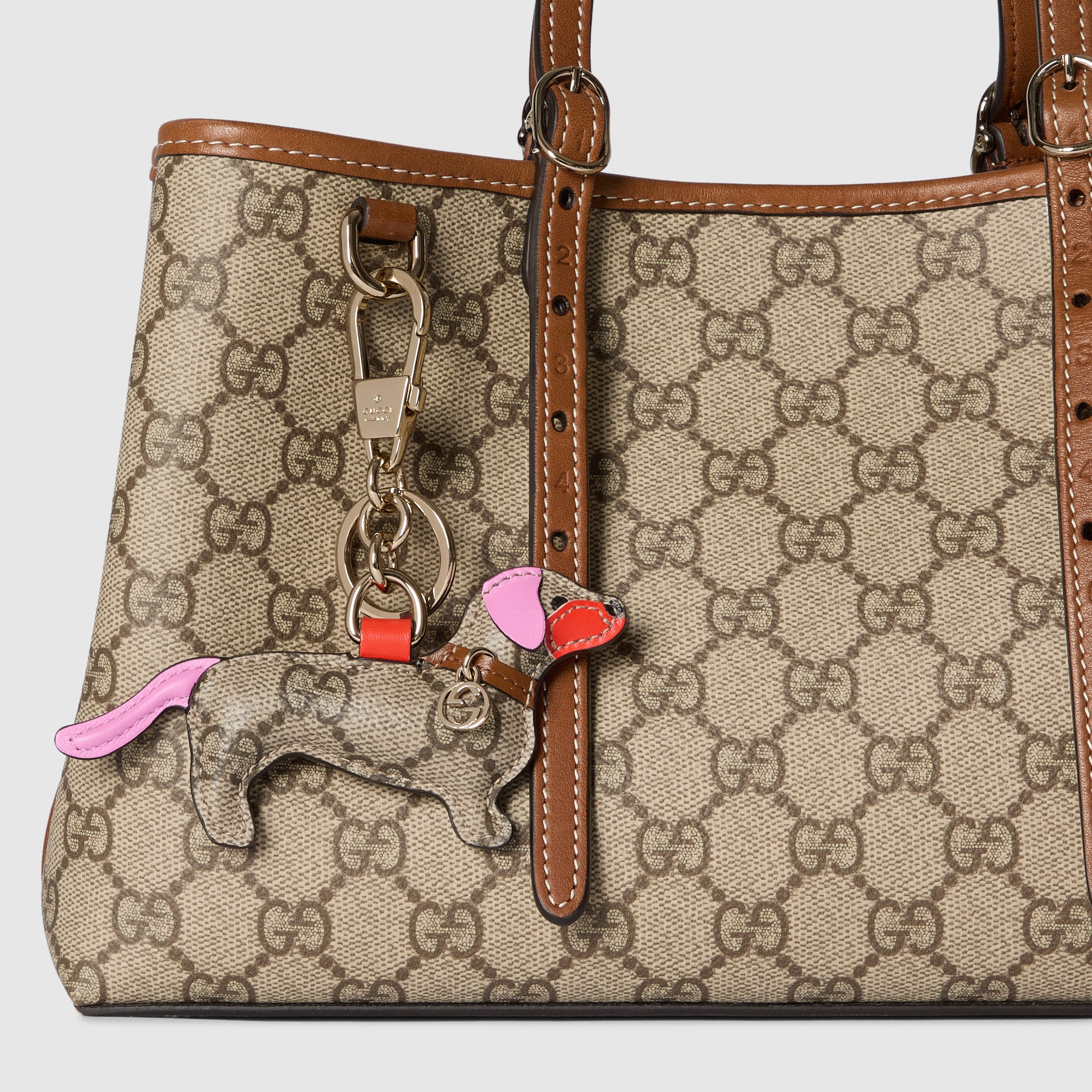 tejido GG beige y marrón