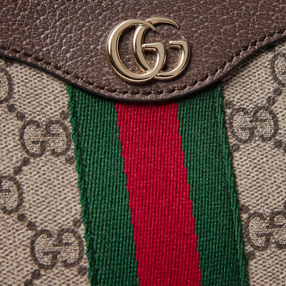 tejido con GG beige y marrón
