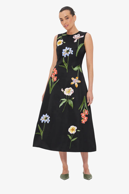 Botanical Print in Ebony