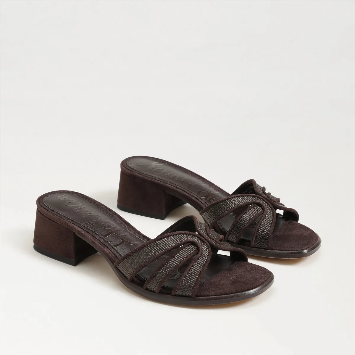 Café Noir Faux Raffia/Suede