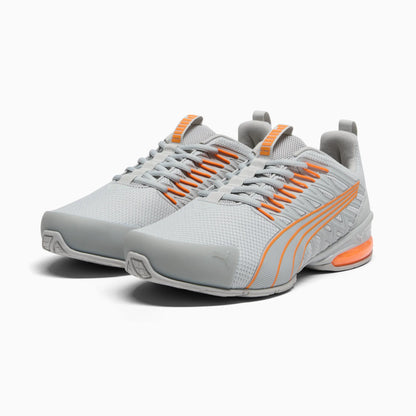 Cool Light Gray-Orange Glow