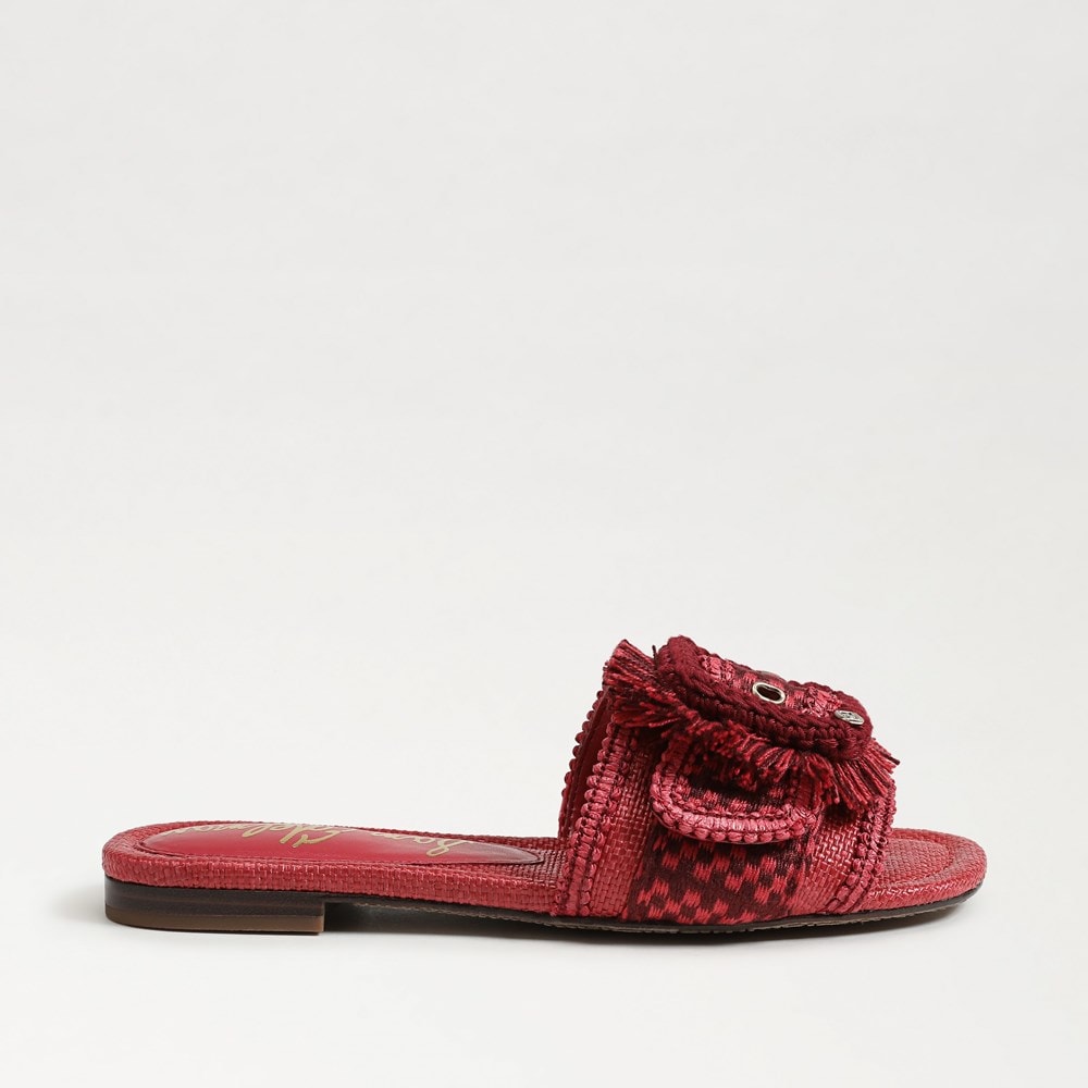 Summer Red Faux Raffia