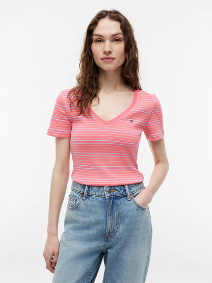 Garden Rose / Coral Stripe