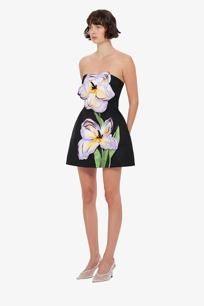 Iris Print in Ebony