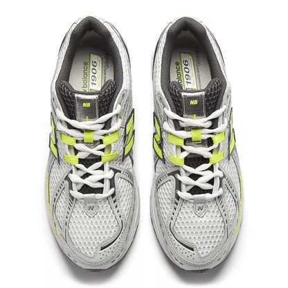 Light Silver Metallic With Alkaline Green