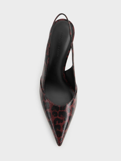 Animal Print Burgundy