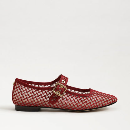 Deep Scarlet Mesh Fabric