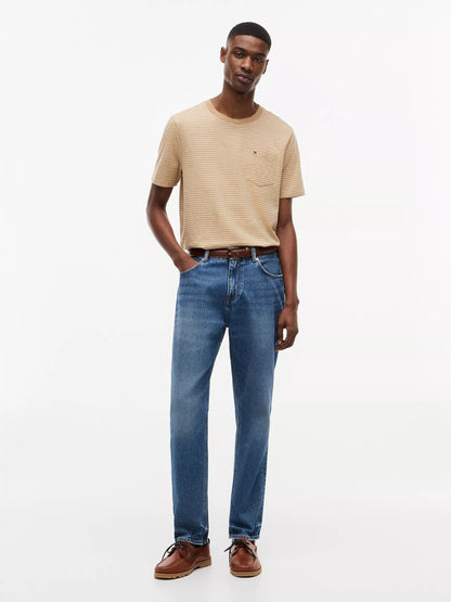 Iconic Camel Heather Stripe