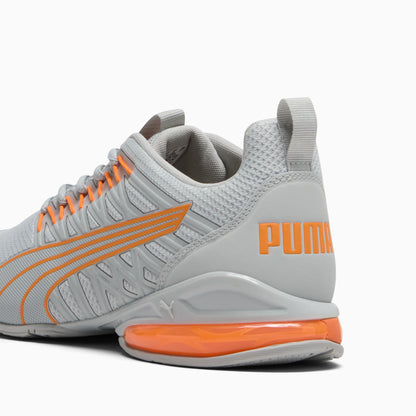Cool Light Gray-Orange Glow