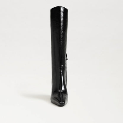 High Polish Black Leather