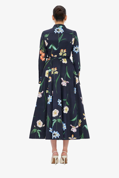 Botanical Print in Ebony